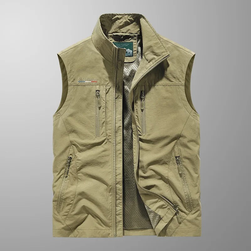 Vincent – Gilet Cargo Outdoor Traspirante con Tasche Multiple