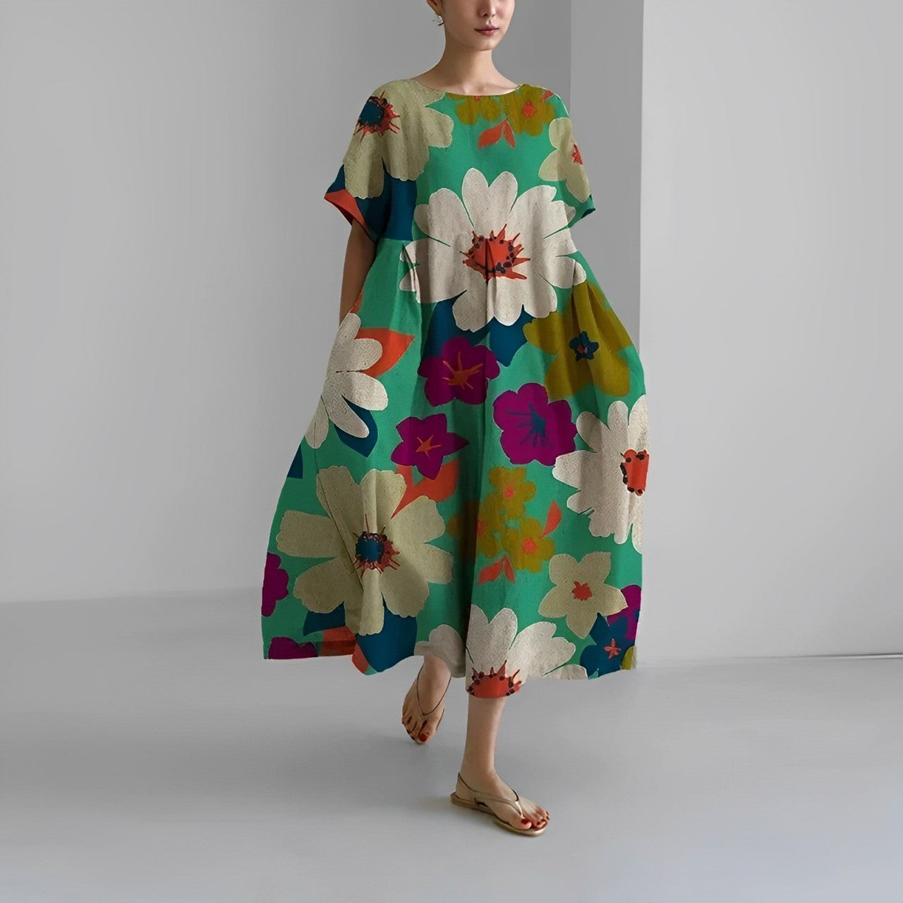 Amelia - Abito floreale bohemien