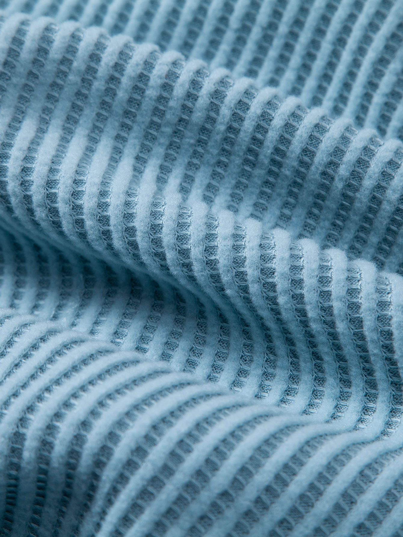 Chemise en Waffle avec Boutons et Pantalons en Waffle Tissés avec Cordon