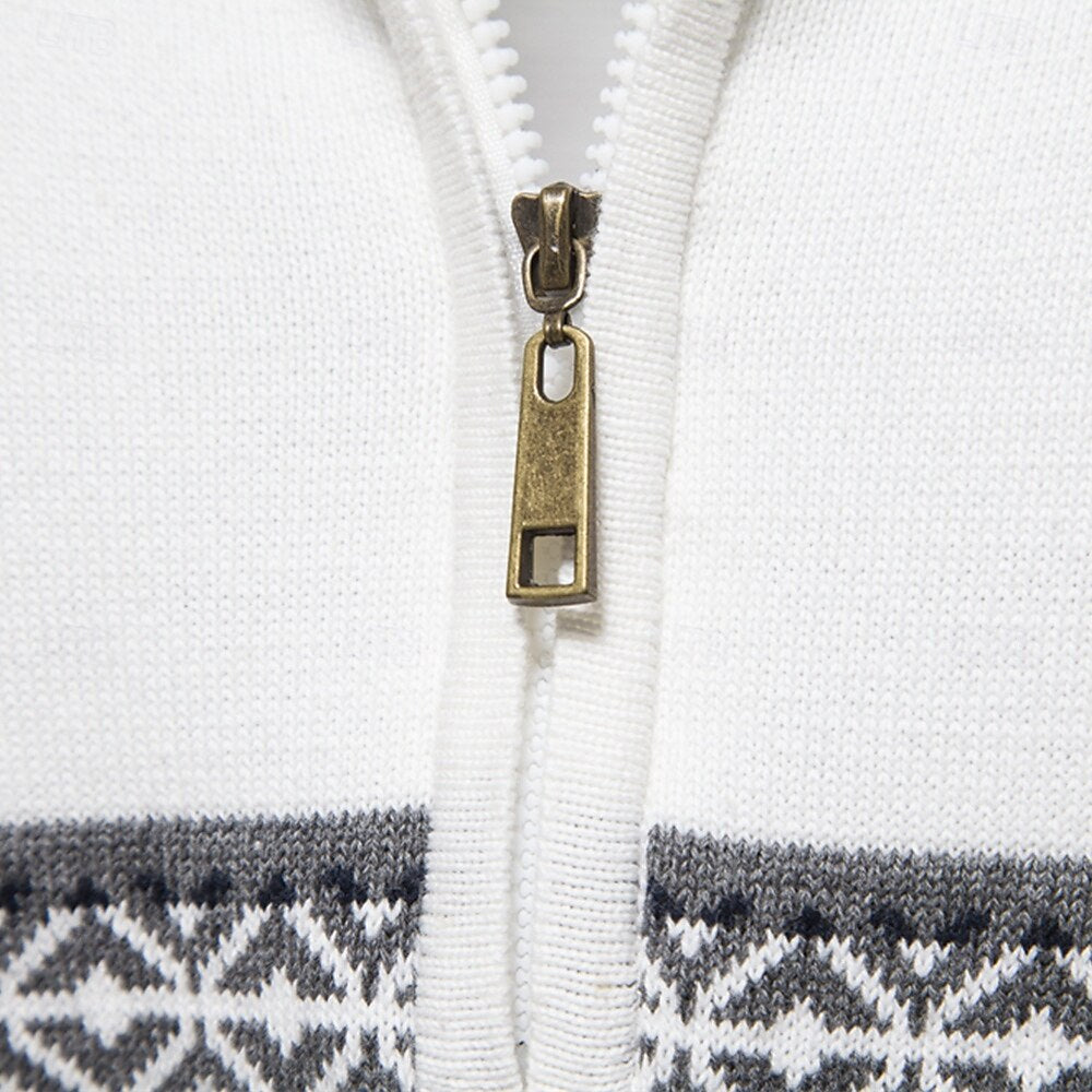 Carlo | Pull en maille avec demi-zip