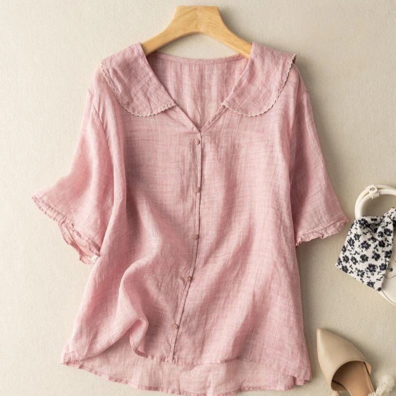 Blusa Adele in lino
