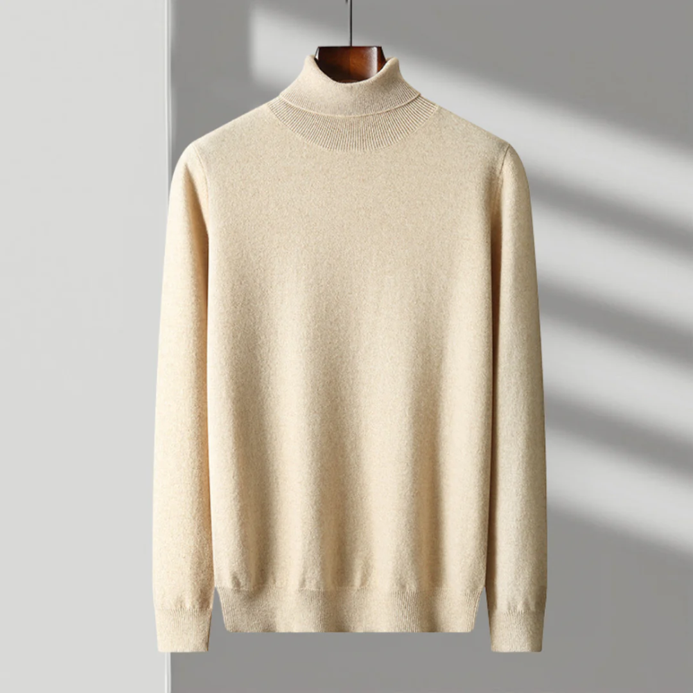 Maglione a collo alto in lana merino Cagliari