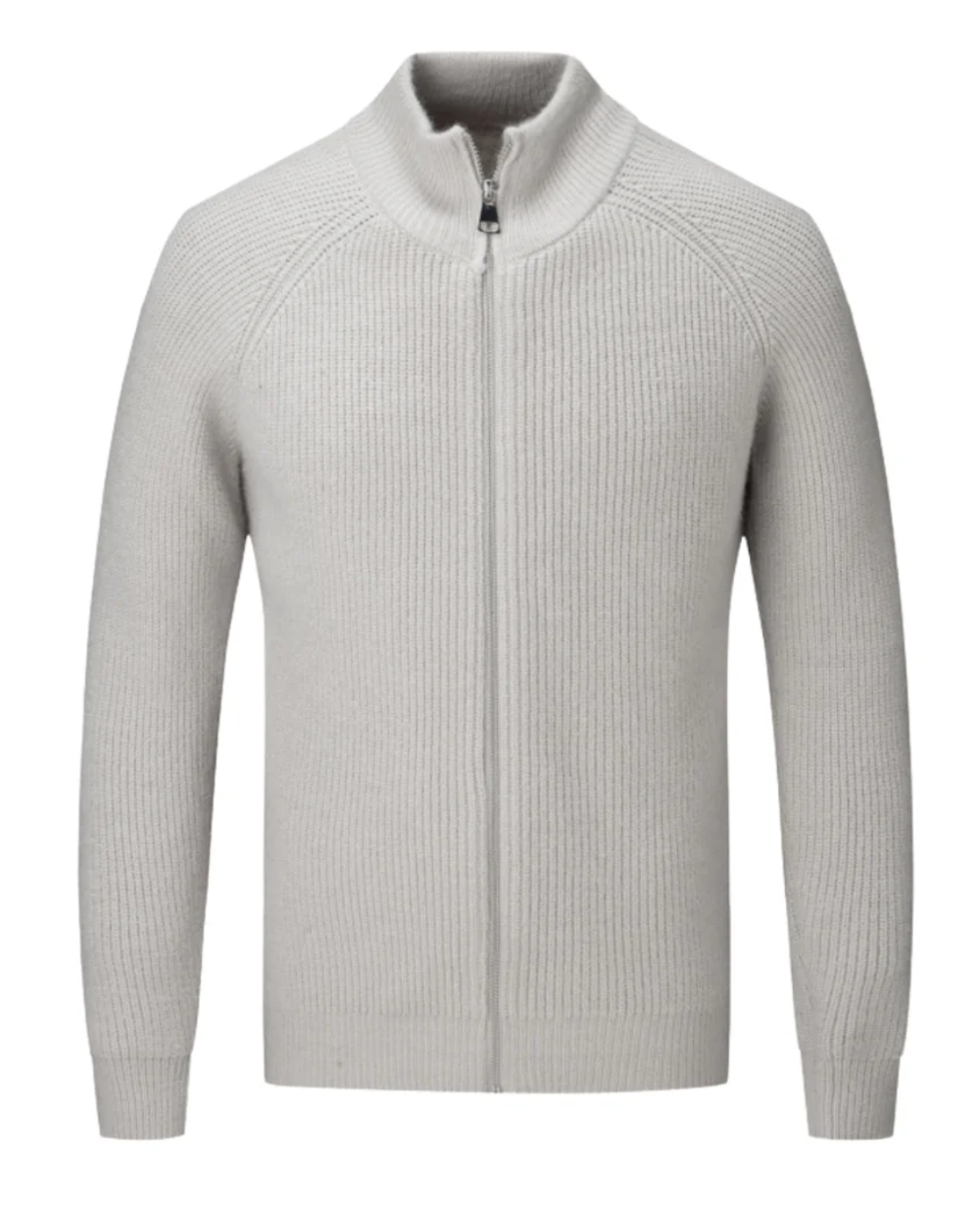 Cardigan con zip in lana merino Four Seasons