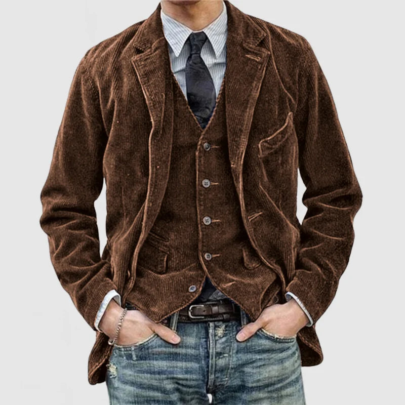 Miles – Ensemble Blazer et Gilet Vintage avec Style