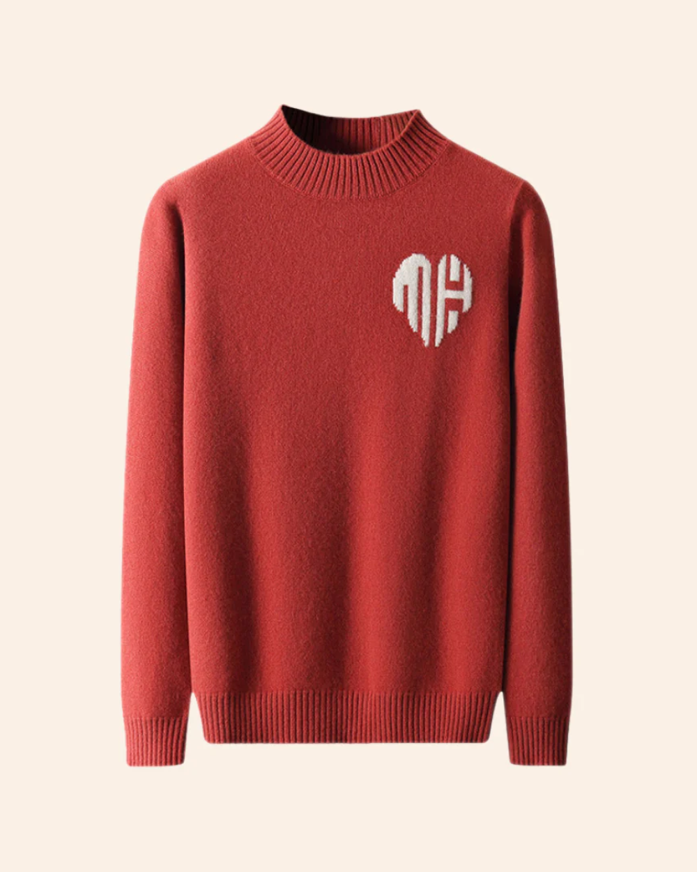 Maglione in cashmere con cuore Bora Bora