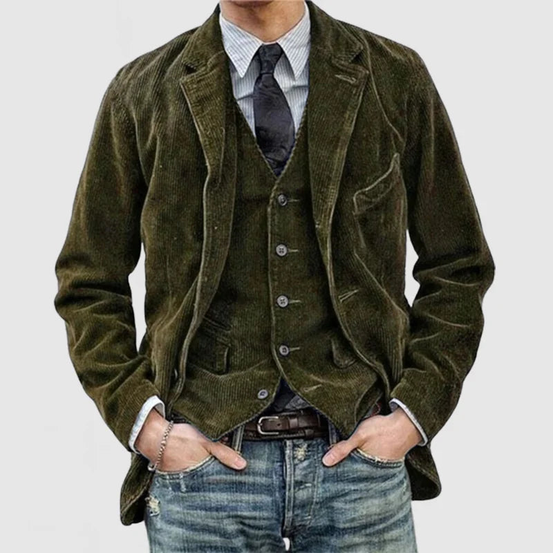 Miles – Ensemble Blazer et Gilet Vintage avec Style