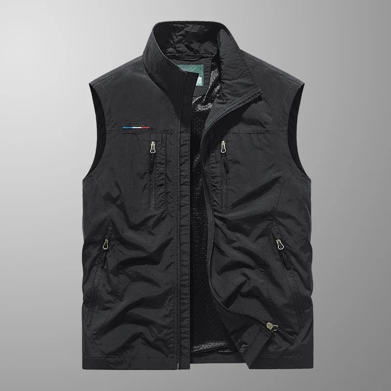 Vincent – Gilet Cargo Outdoor Traspirante con Tasche Multiple