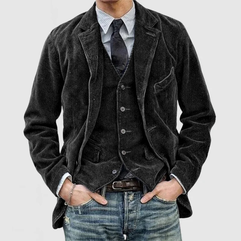 Miles – Ensemble Blazer et Gilet Vintage avec Style