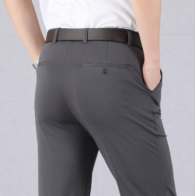 Pantaloni classici da uomo ad alta elasticità