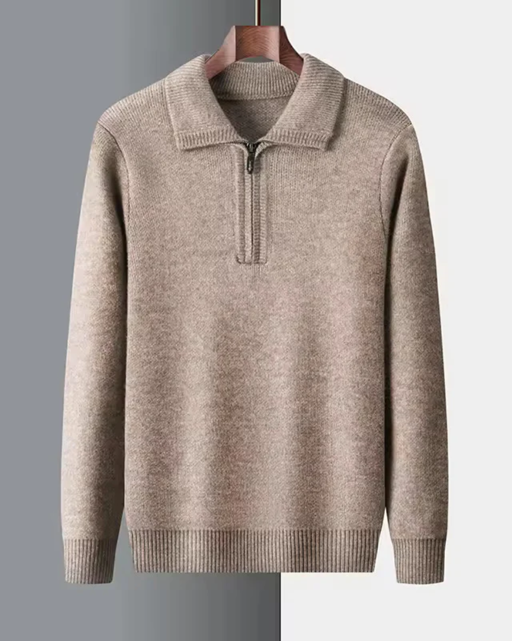 Maglione in cashmere con zip a un quarto Gstaad