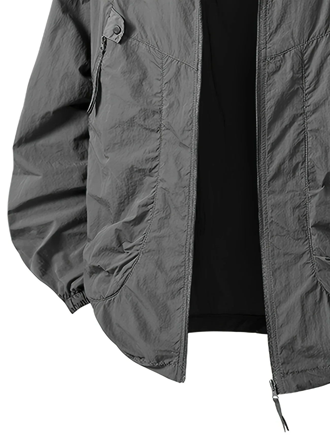 Carter - Veste coupe-vent imperméable pour extérieur avec capuche ajustable
