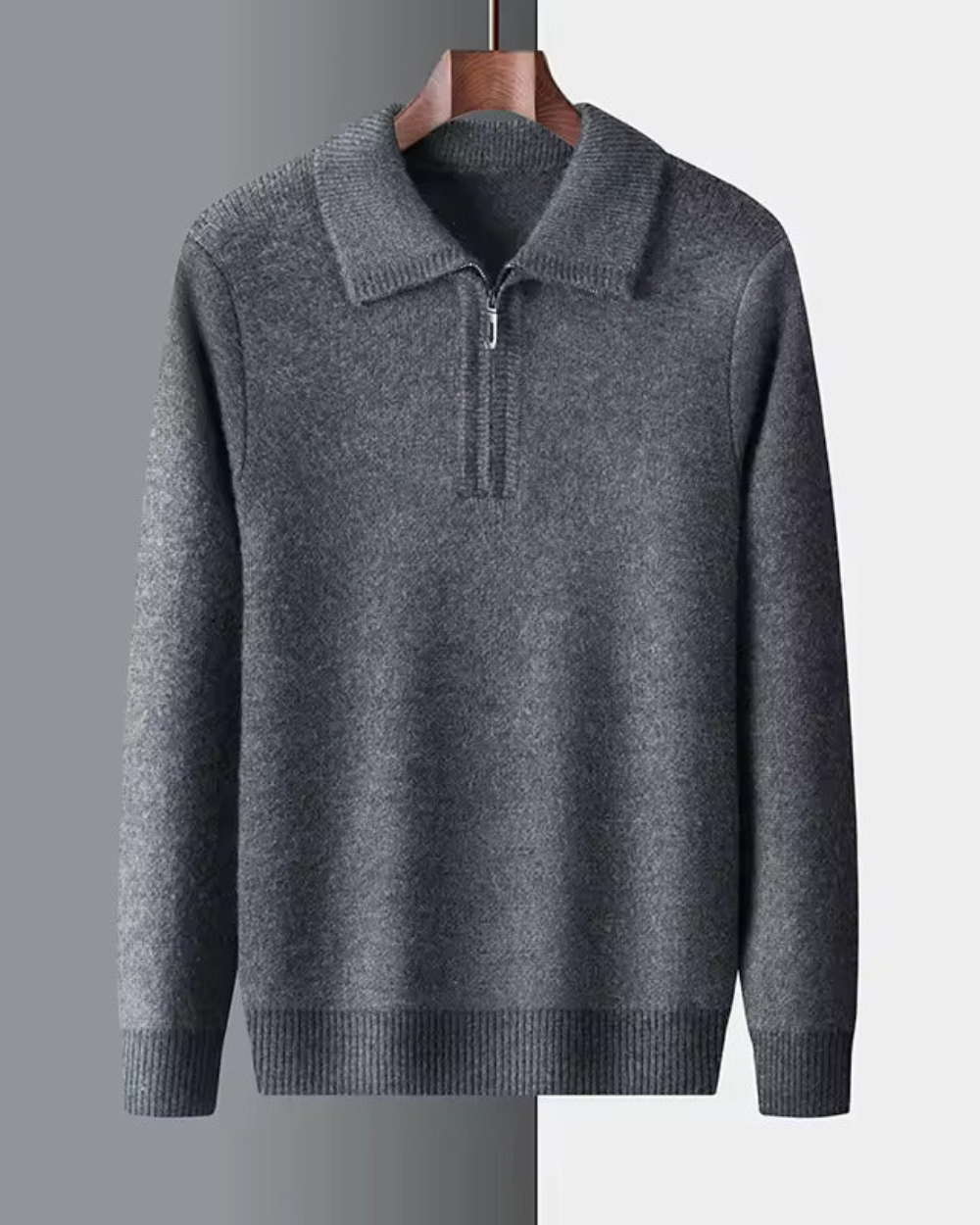 Maglione in cashmere con zip a un quarto Gstaad