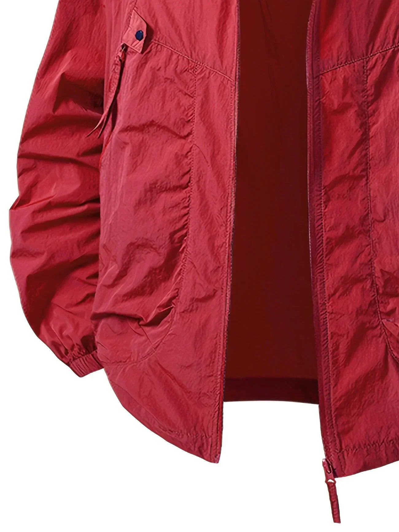 Carter - Veste coupe-vent imperméable pour extérieur avec capuche ajustable