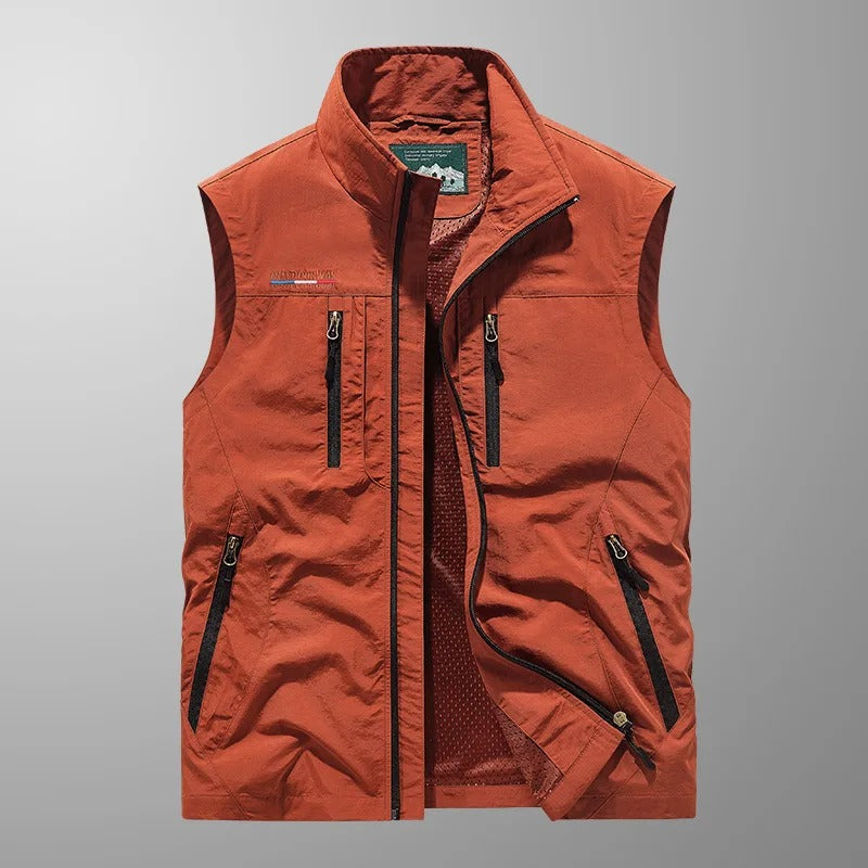 Vincent – Gilet Cargo Outdoor Traspirante con Tasche Multiple