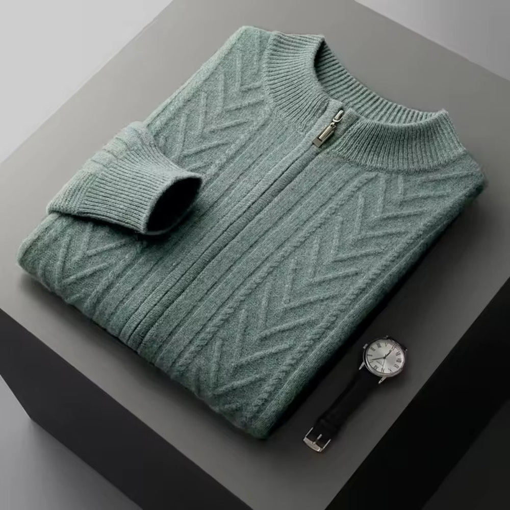 Gilet con motivo in cashmere Verona