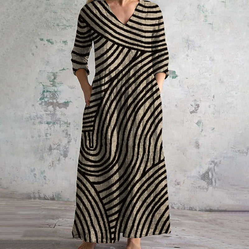 AYLA™ | Vestito a righe Vintage