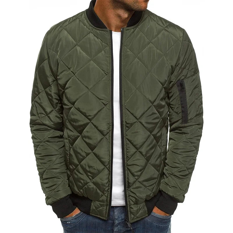 AMBROGIO | PREMIUM QUALITY CASUAL JACKET WITH DIAMOND DESIGN