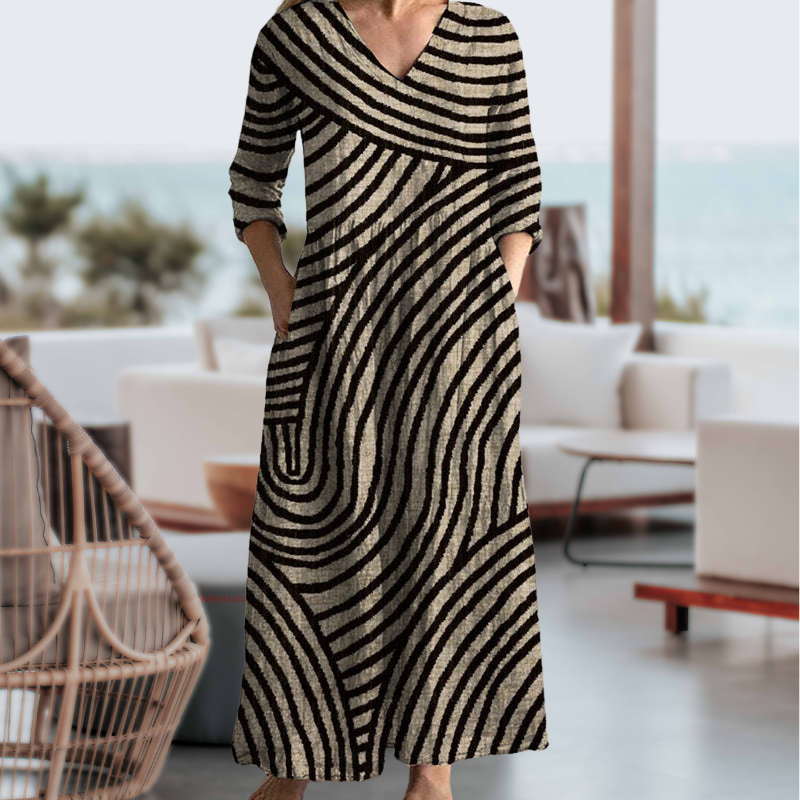 AYLA™ | Vestito a righe Vintage