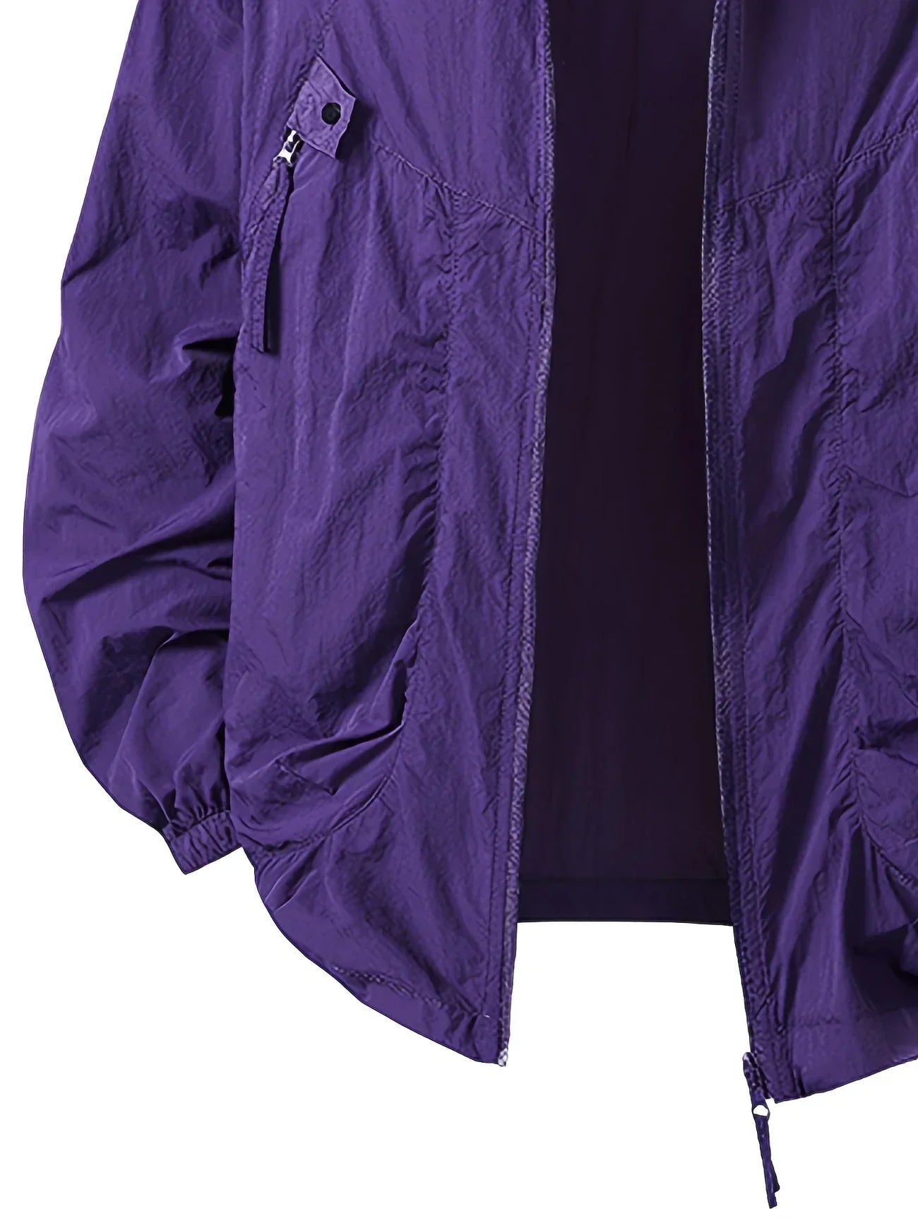 Carter - Veste coupe-vent imperméable pour extérieur avec capuche ajustable