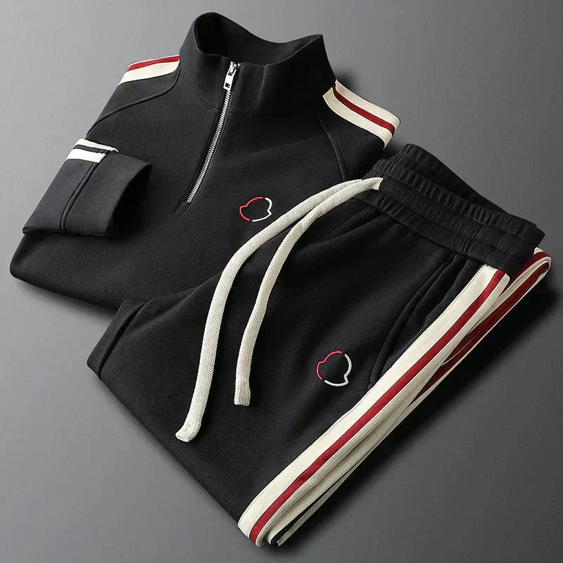 Ensemble de sport avec fermeture éclair quart