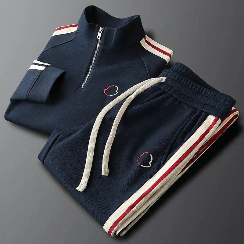 Ensemble de sport avec fermeture éclair quart